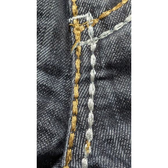 Vintage Y2K Southpole Slim Fit Jeans Sz 30 Distressed Wash Contrast Stitching - Picture 13 of 16